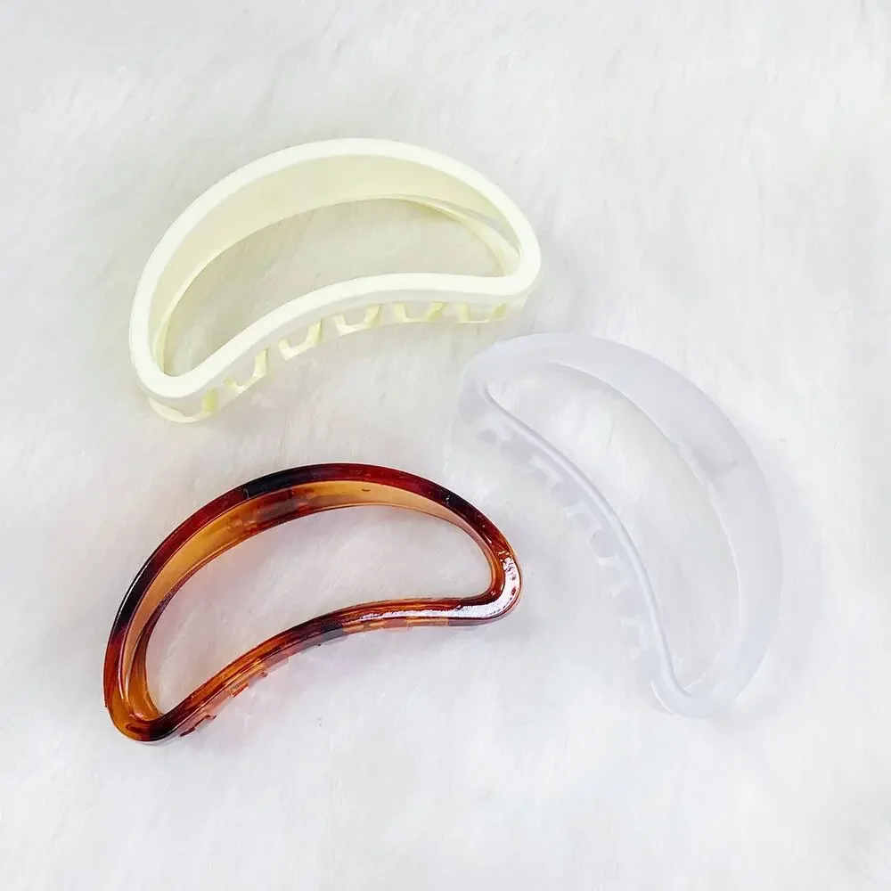 Jelly Shape Hair Claw Dark Tortoise